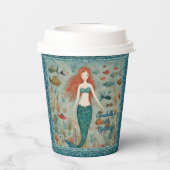 Mermaid Birthday Pappbecher (Rückseite)