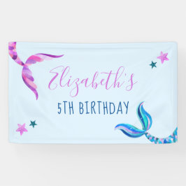 Mermaid Birthday Party Banner