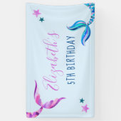 Mermaid Birthday Party Banner (Vertikal)