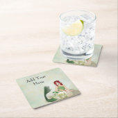 Mermaid Birthday Party Disposable Paper Untersetze Rechteckiger Pappuntersetzer (Vor Ort)