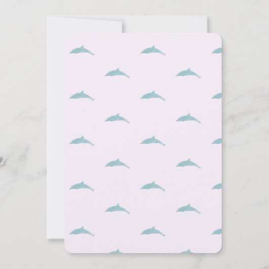 Mermaid Birthday Party Einladung (Rückseite)