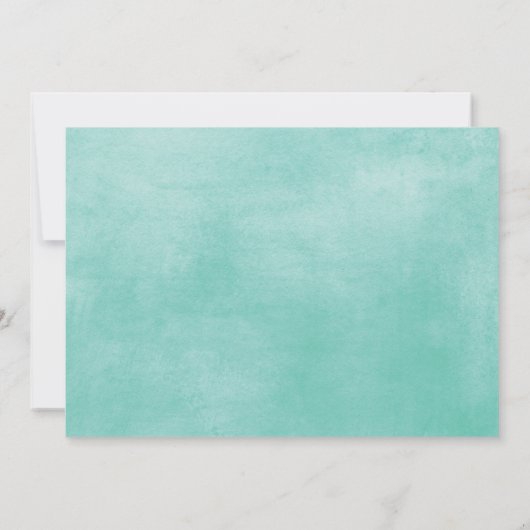 Mermaid Birthday Party Einladung (Rückseite)