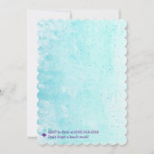 Mermaid Birthday Party Einladung (Rückseite)