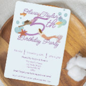 Mermaid Birthday Party Einladung