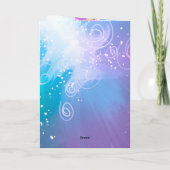 Mermaid Birthday Party Einladung (Rückseite)