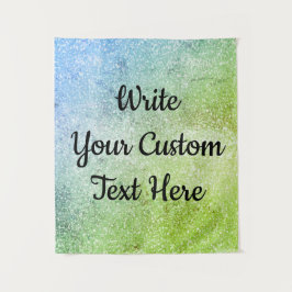 Mermaid Birthday Party Foto Stand Hintergrund Grün Wandteppich