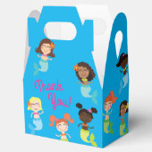 Mermaid Birthday Party Gable Favor Box Geschenkschachtel (Geöffnet)