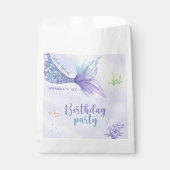 Mermaid Birthday Party im Rahmen der Meerjungfrau Geschenktütchen (Vorderseite)