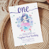 Mermaid Birthday Party Invite Mermaid First Party Einladung