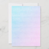 Mermaid Birthday Party jedes Alter Splish Splash Einladung (Rückseite)