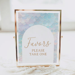 Mermaid Birthday Party Lieblingsunterschrift Poster