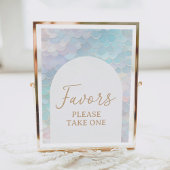 Mermaid Birthday Party Lieblingsunterschrift Poster