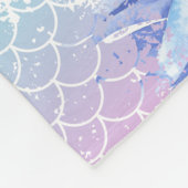 Mermaid Birthday Party Niedlich Personalisierter N Fleecedecke (Ecke)