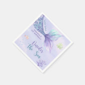 Mermaid Birthday Party Onethe Sea Mermaid Serviette (Ecke)