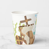 Mermaid Birthday Party Paper Cups Pappbecher (Rückseite)