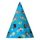 Mermaid Birthday Party Partyhütchen (Rückseite)