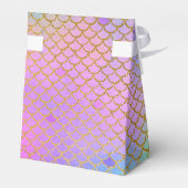 Mermaid Birthday Party Personalisiert Bright Paste Geschenkschachtel (Rückseite)