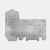 Mermaid Birthday Party Personalisiert Silver Gray Geschenkschachtel (Ungefaltet)
