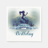 Mermaid Birthday Party Serviette (Vorderseite)