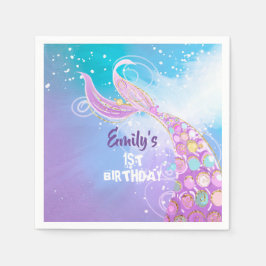 Mermaid Birthday Party Serviette