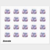 Mermaid Birthday Party Sticker Armiry 6th Birthday (Blatt)