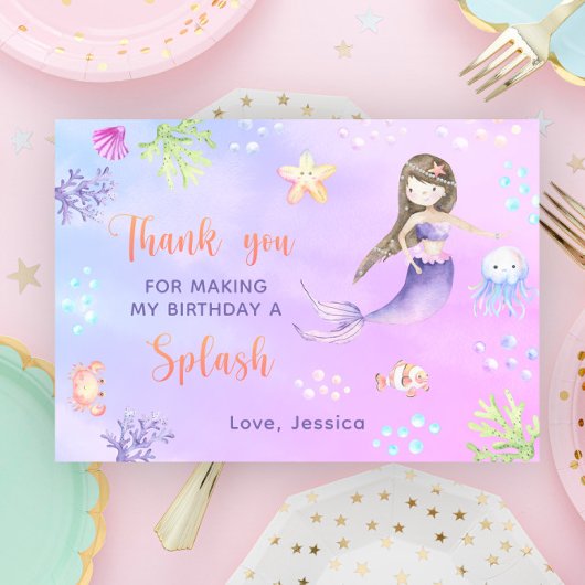 Mermaid Birthday Party Under Sea - Danke