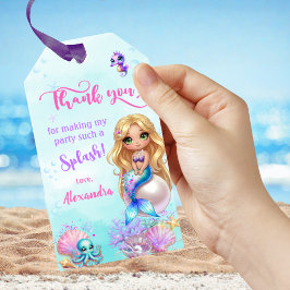 Mermaid Birthday Party - Under the Sea Splish Spla Geschenkanhänger