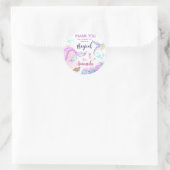 Mermaid Birthday Party Vielen Dank für Ihre Unters Runder Aufkleber (Tasche)