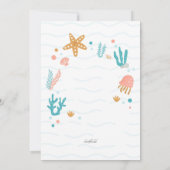 Mermaid Birthday Pool Party Einladung (Rückseite)