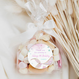 Mermaid Birthday Pool Party Unterhalb des Meeres Runder Aufkleber