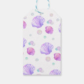 Mermaid Birthday Pool Party Vielen Dank Geschenkanhänger (Rückseite)