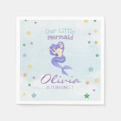 Mermaid Birthday Serviette (Vorderseite)