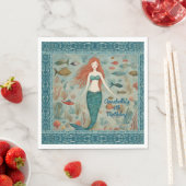 Mermaid Birthday Serviette (Beispiel)