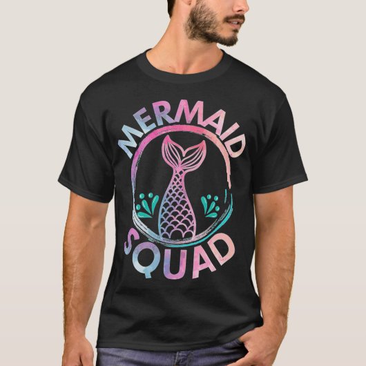 Mermaid Birthday Squad Party T Gift T best friend T-Shirt (Vorderseite)