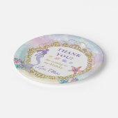 Mermaid Birthday Under Sea Party Vielen Dank Pappteller (Schrägansicht)