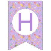 Mermaid Birthday Wimpelkette (Zweite Fahne)