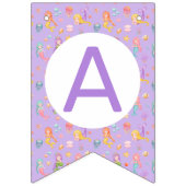 Mermaid Birthday Wimpelkette (Dritte Fahne)