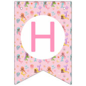 Mermaid Birthday Wimpelkette (Zweite Fahne)