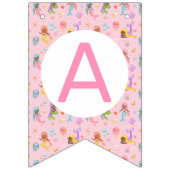 Mermaid Birthday Wimpelkette (Dritte Fahne)