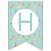 Mermaid Birthday Wimpelkette (Zweite Fahne)