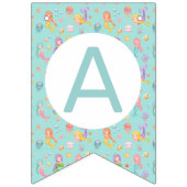 Mermaid Birthday Wimpelkette (Dritte Fahne)