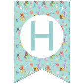 Mermaid Birthday Wimpelkette (Zweite Fahne)