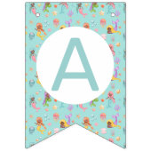 Mermaid Birthday Wimpelkette (Dritte Fahne)