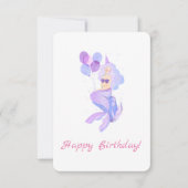 Mermaid Birthday Wises Karte (Vorderseite)
