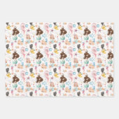Mermaid Birthday Wrapping Paper Sheets Geschenkpapier Set (Vorderseite)