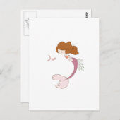 Mermaid Blick Postkarte (Vorne/Hinten)