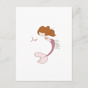 Mermaid Blick Postkarte