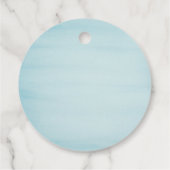 Mermaid Blonde Hair Favor Tag Geschenkanhänger (Rückseite)