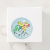 Mermaid Blonde Hair Favor Tag Geschenkanhänger (Beispiel)