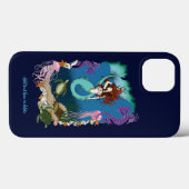 Mermaid Blue Fantasy Friends Case-Mate iPhone Hülle (Rückseite (Horizontal))